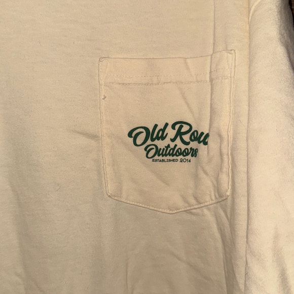 Old Row Outdoors Men's Cream Graphic T-Shirt Size 2XL - Picture 3 of 3